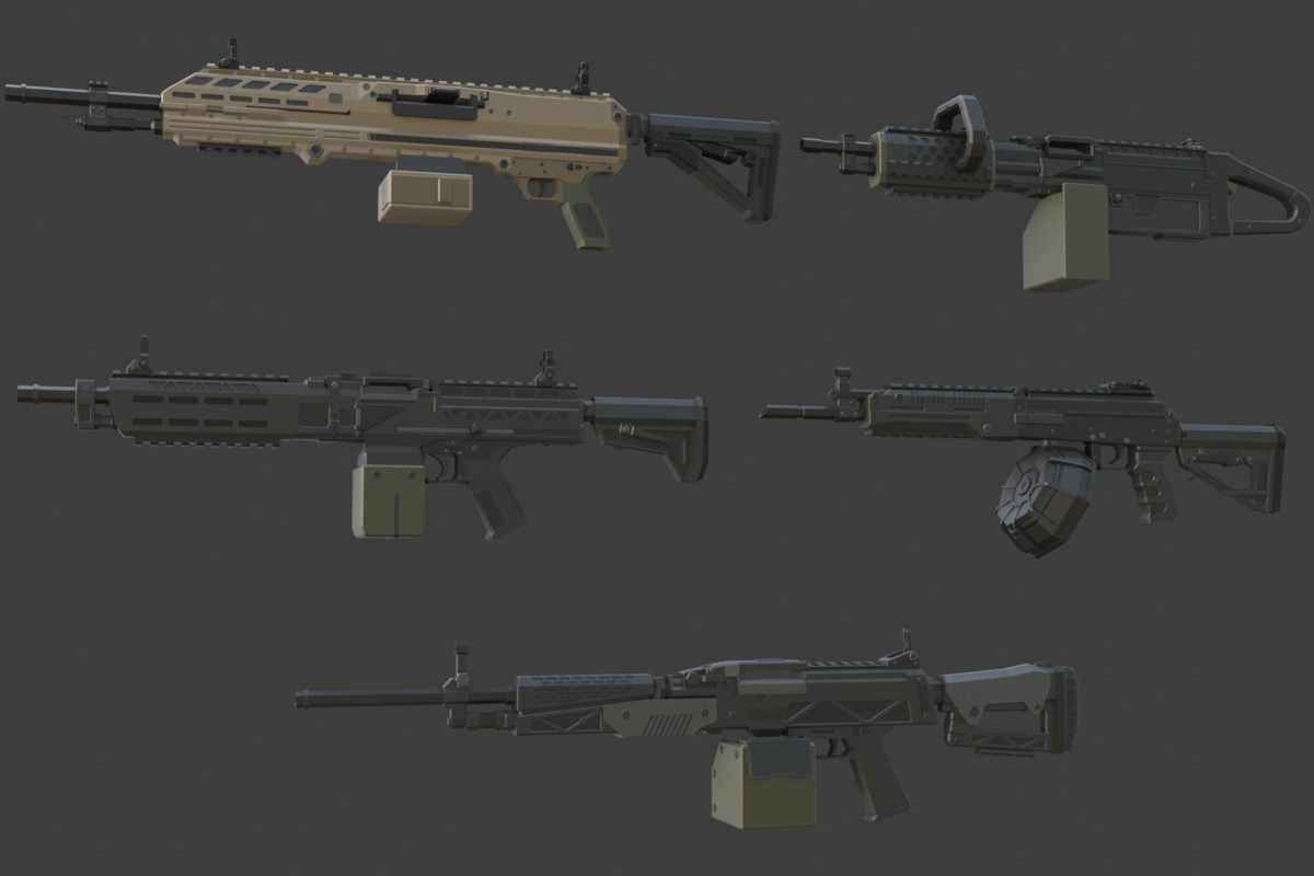 Low Poly Weapon Bundle Pack 3