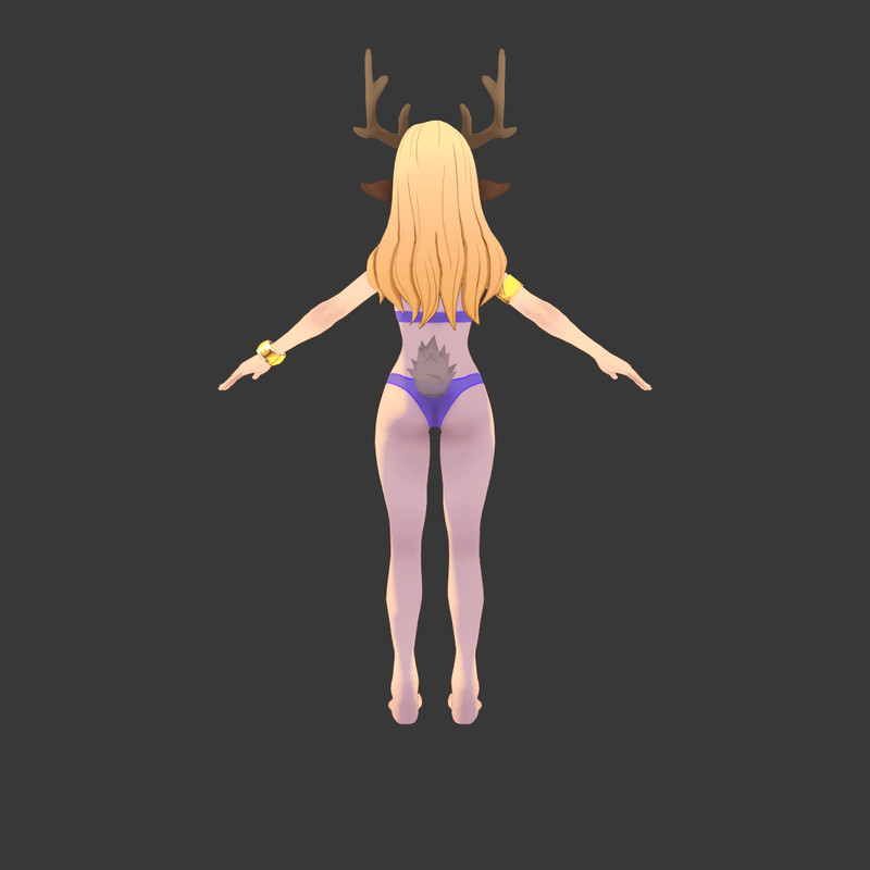 Reina Deer Anime Fantasy Girl