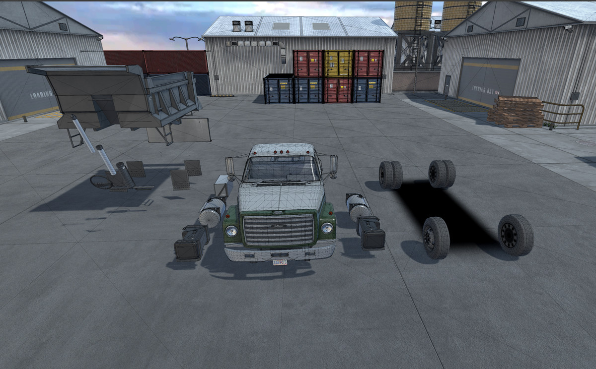 80s generic dump truck