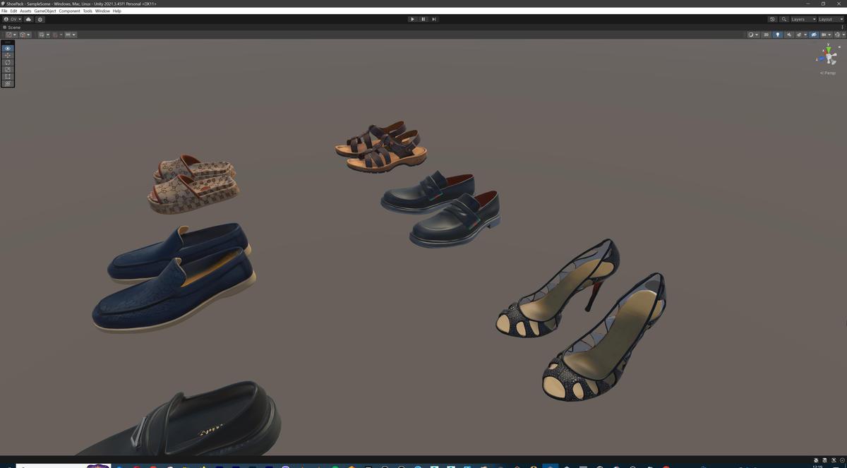 Ultimate Shoe Pack (72 Footwear Low-poly 3D models)