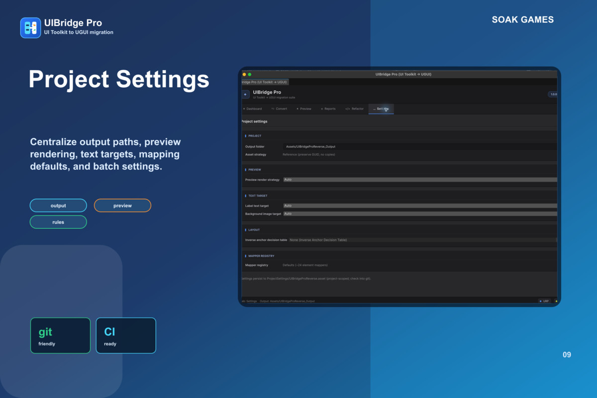 UIBridge Pro — UI Toolkit to UGUI Migrator