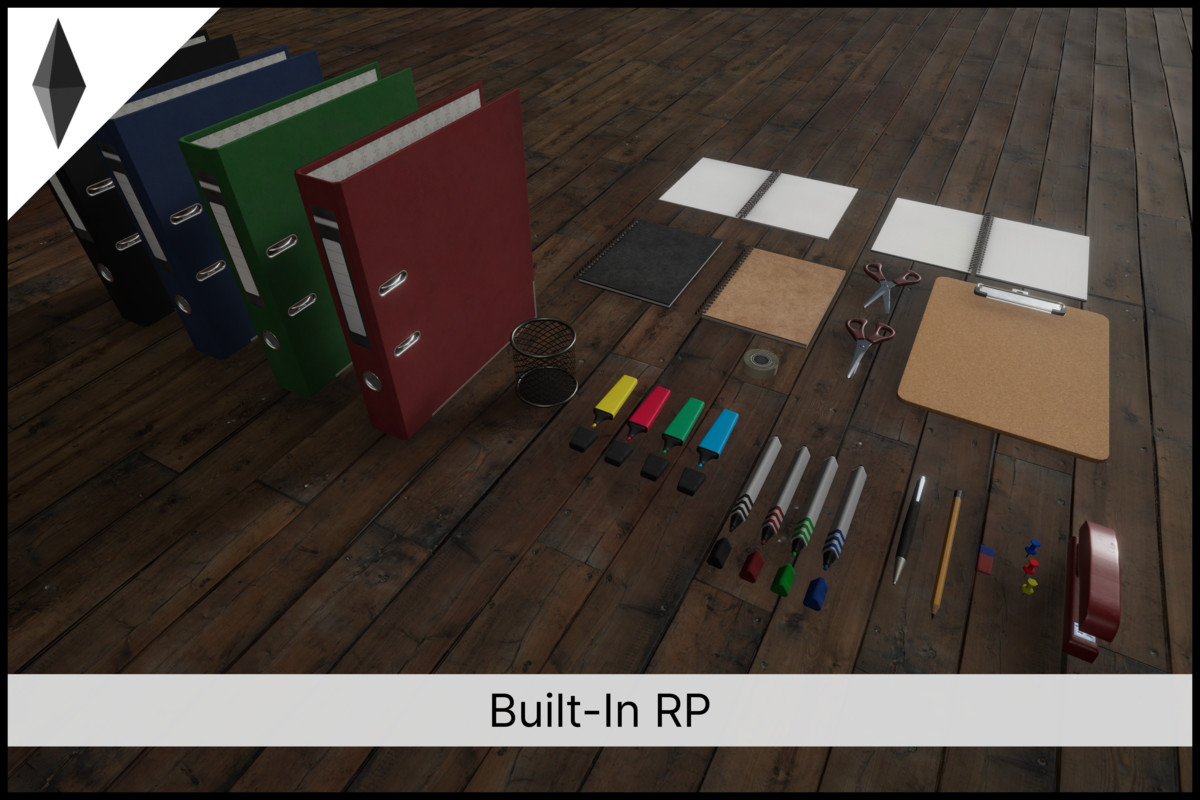 PBR Office Stationary Game-ready