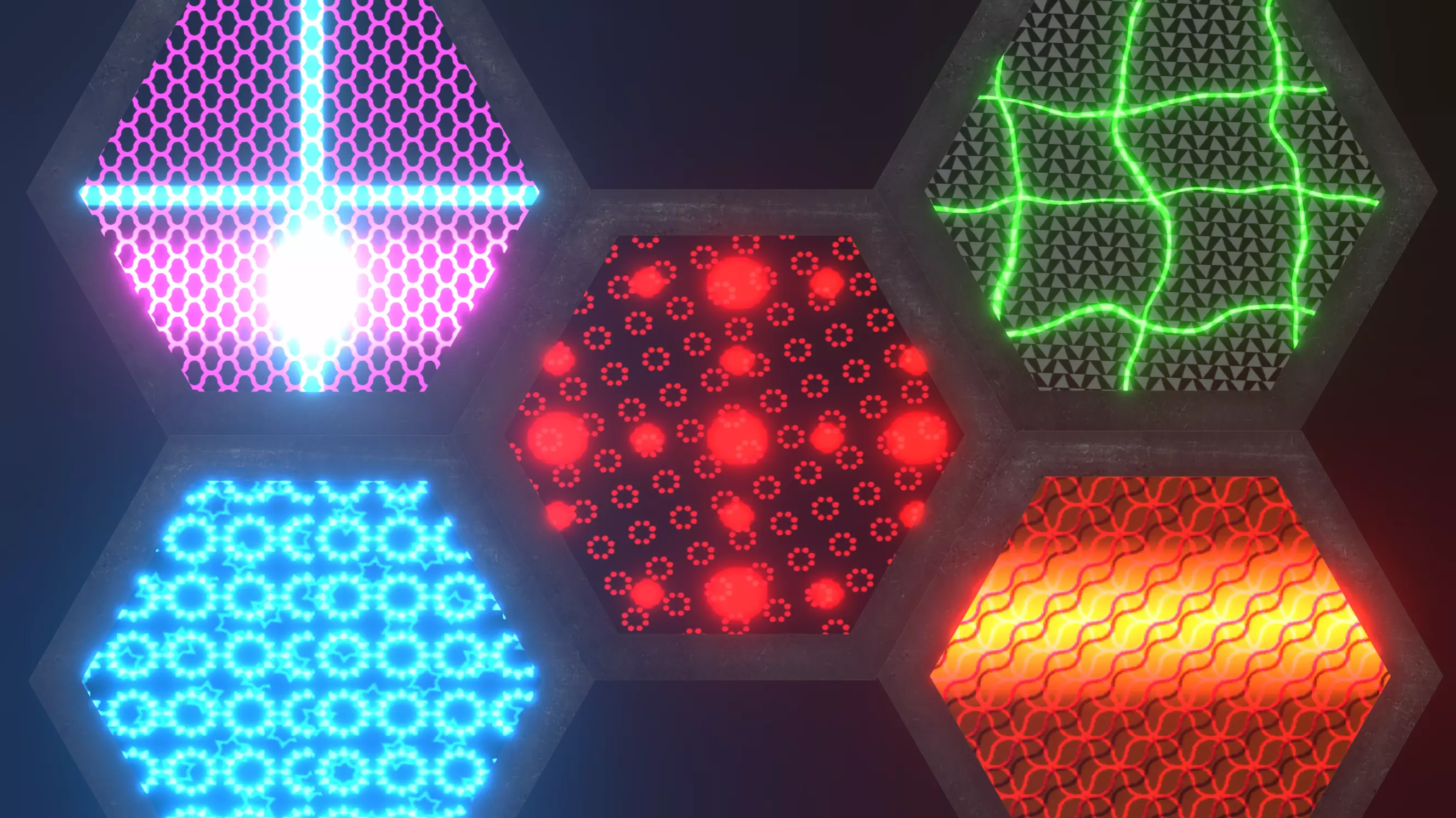 2D Neon Grids screenshot 2