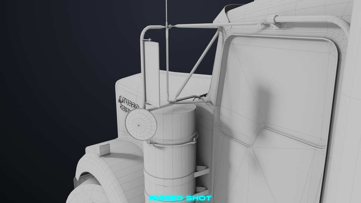 Truck Chassis 02 Generic Black URP HDRP Textures