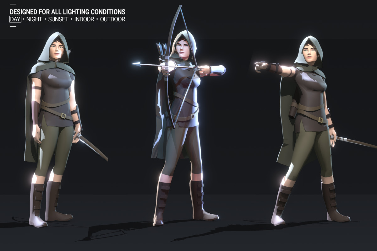 Polyquest Heroes: Warrior I Huntress