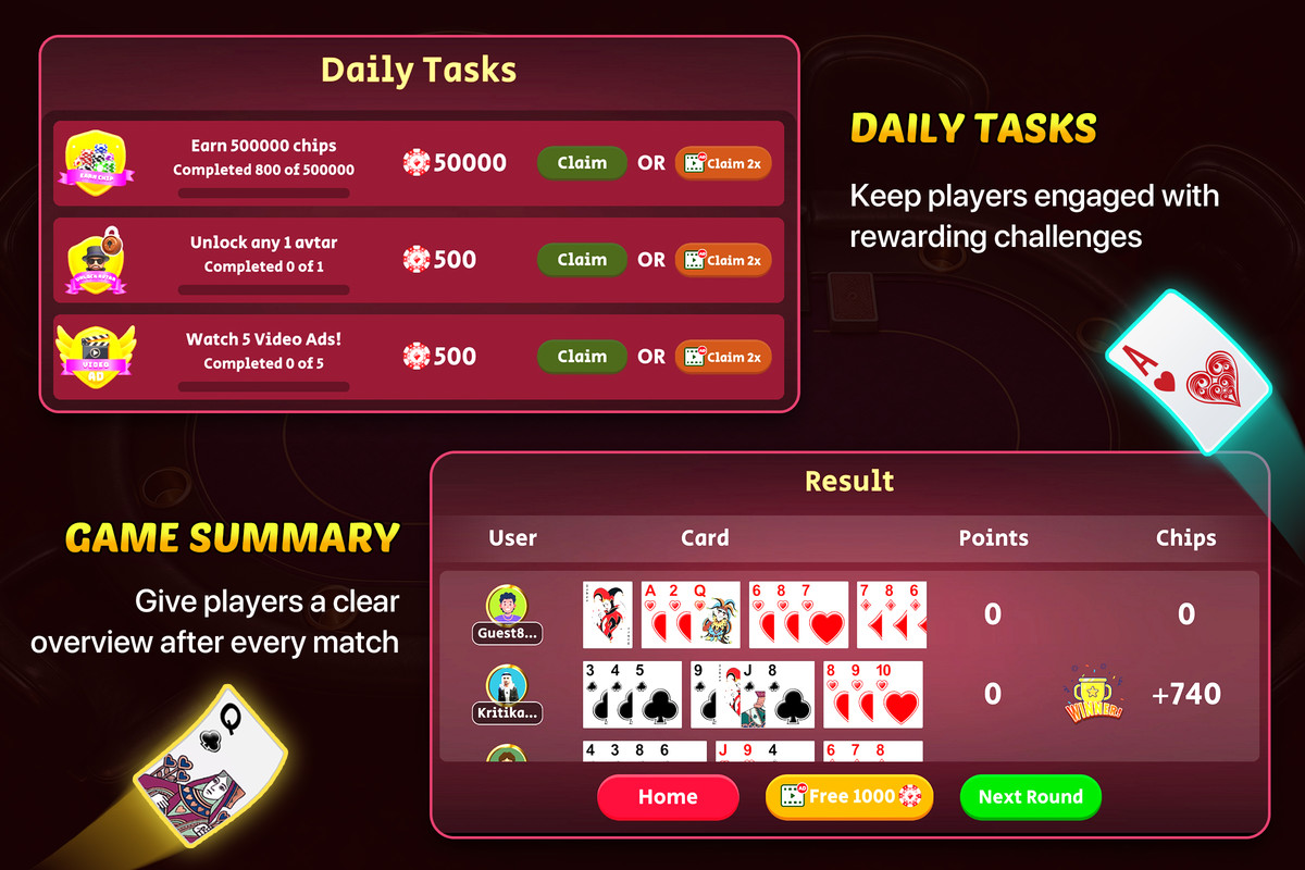 Rummy Card Game : Complete Ready-to-Publish Game Template