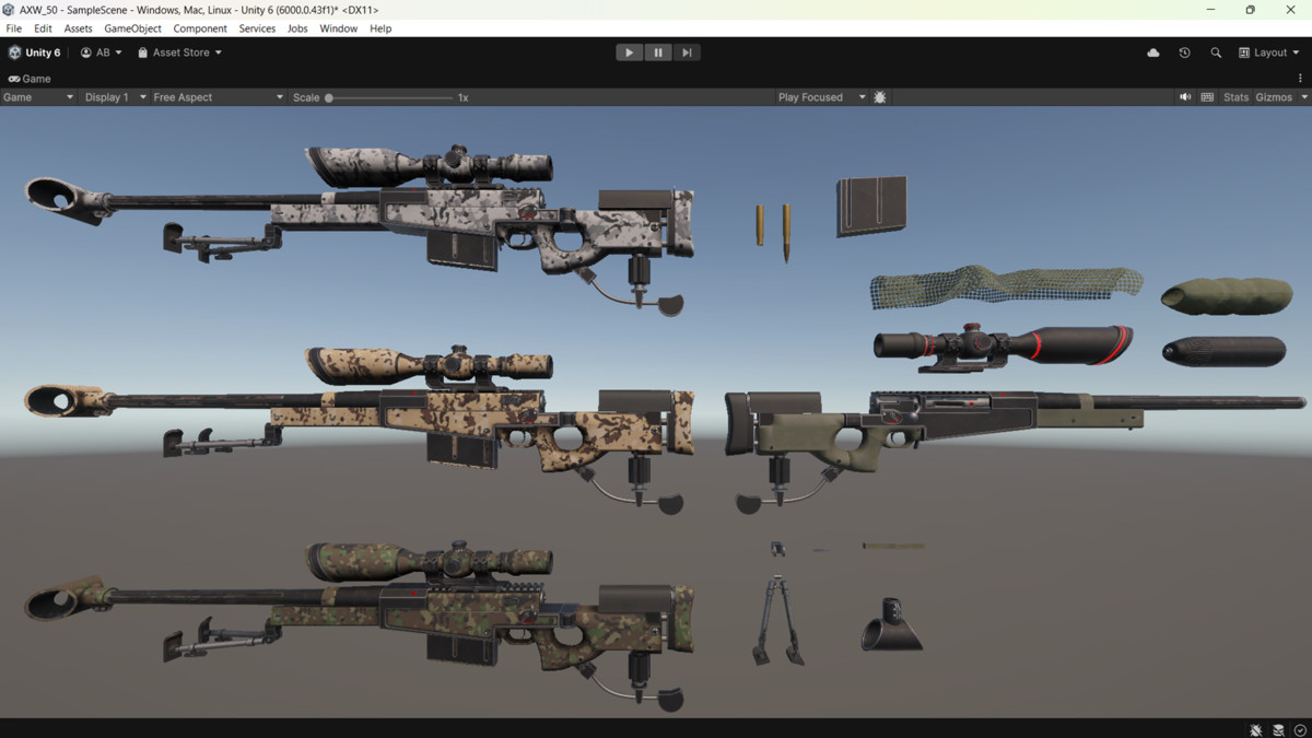AXW-50 Sniper Rifle ( Fps - Tps)