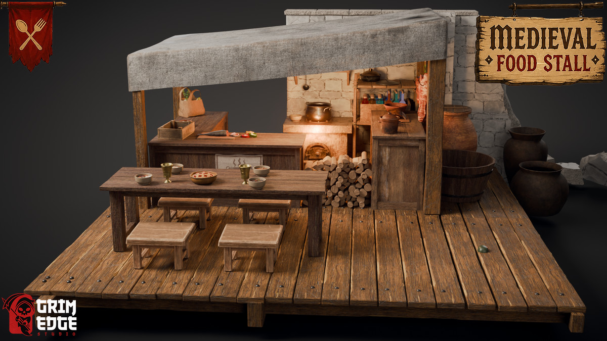 Medieval Food Stall