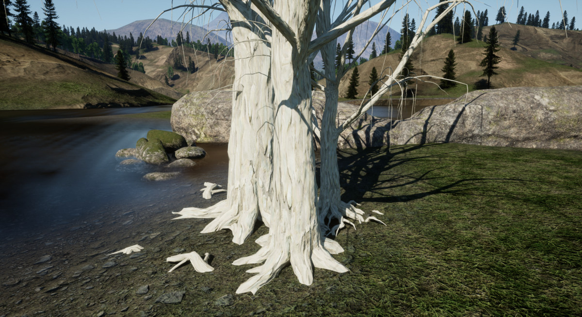 Realistic Tree Bark Materials - Customizable 4K PBR Shader Bundle Vol.04