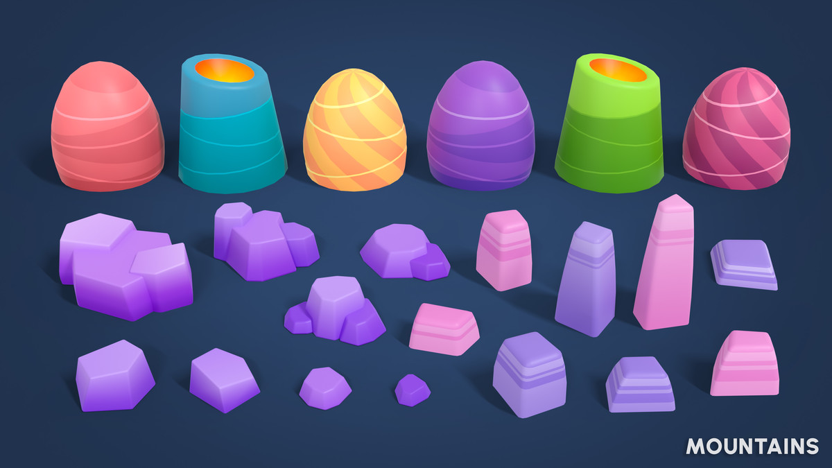 Adventure Land - Low Poly 3D Models Pack