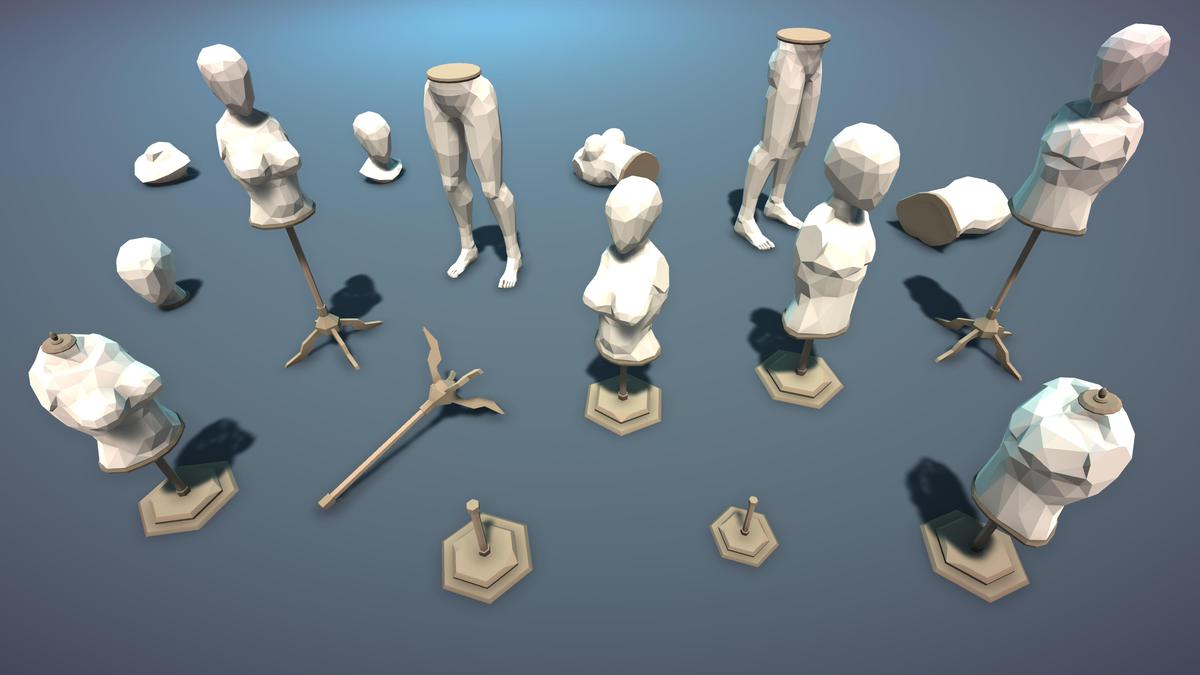 STYLIZED Fantasy Clothing Shop - Low Poly 3D Art