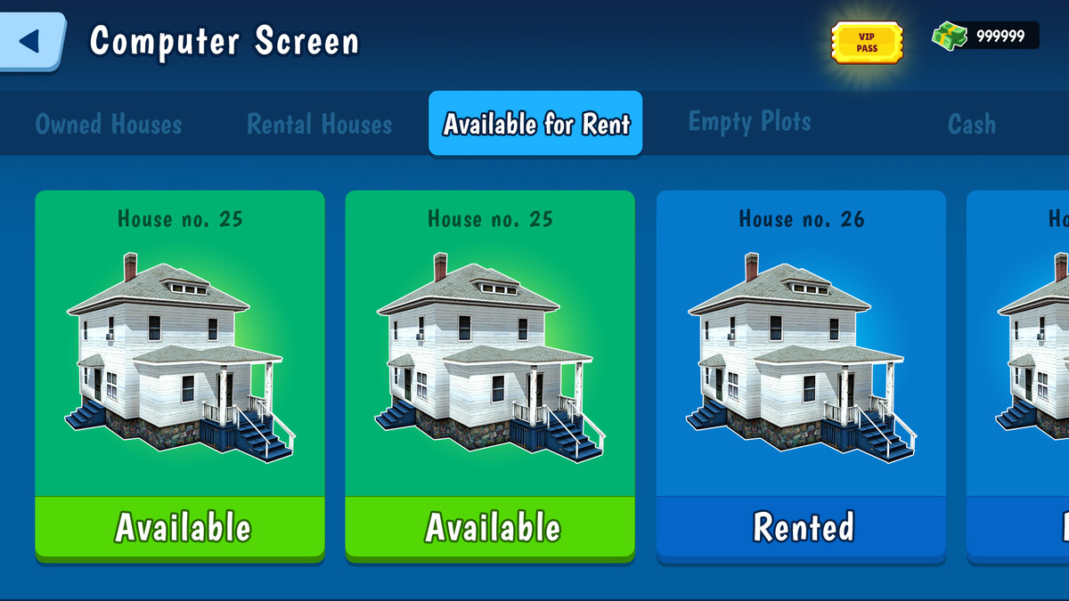 Modern Real Estate Tycoon UI Kit – Business Simulator Mobile Game GUI