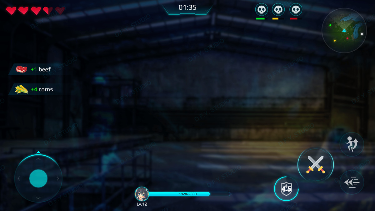 Sci-Fi Cyber UI Pro_Cyan Theme