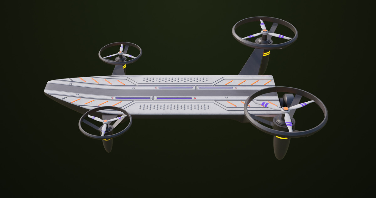 10 Sci Fi Hoverboards URP HDRP Textures