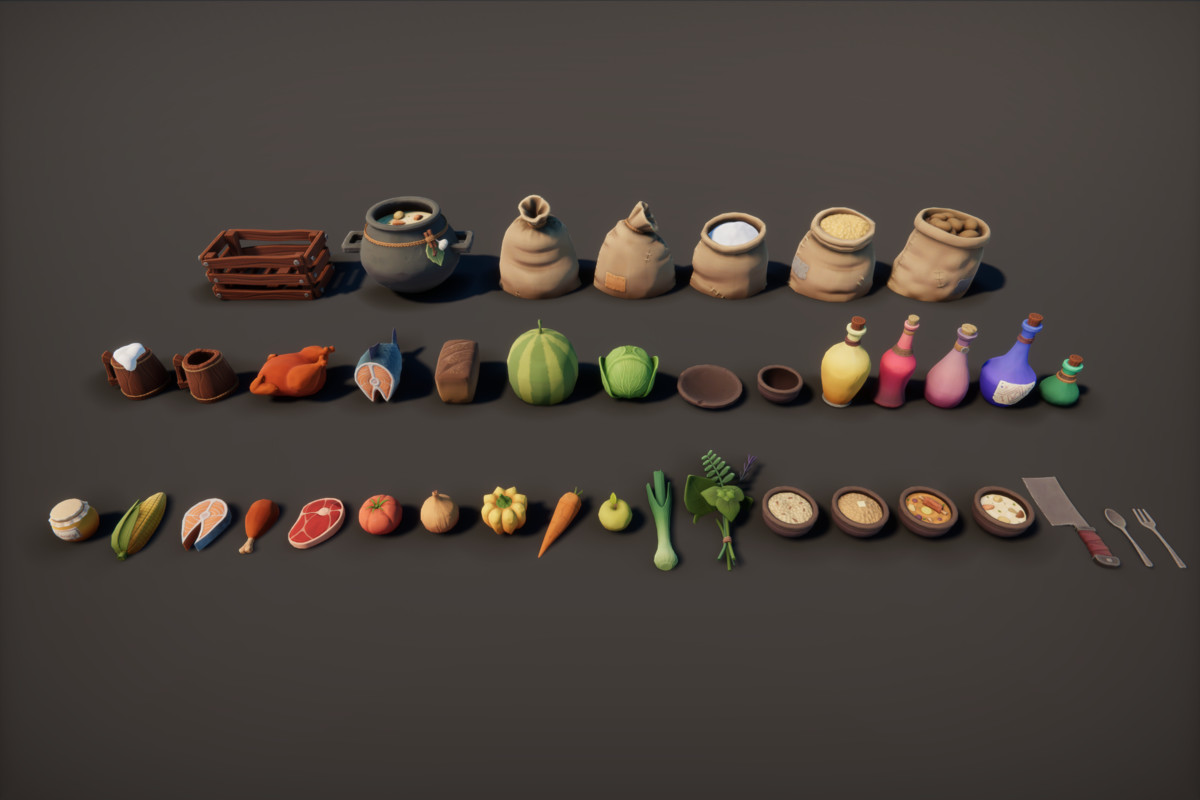 Stylized Medieval Village