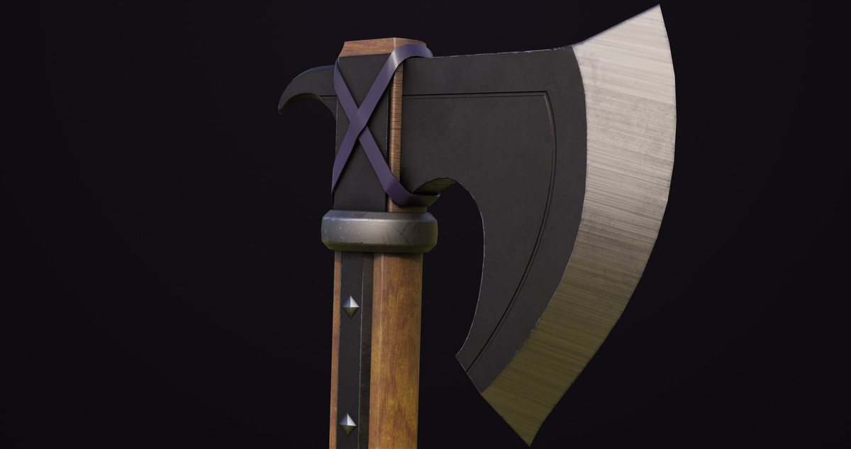 Battle Axe 14 Violet URP HDRP Textures