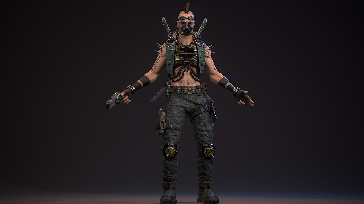 Sci-Fi Punk Warrior