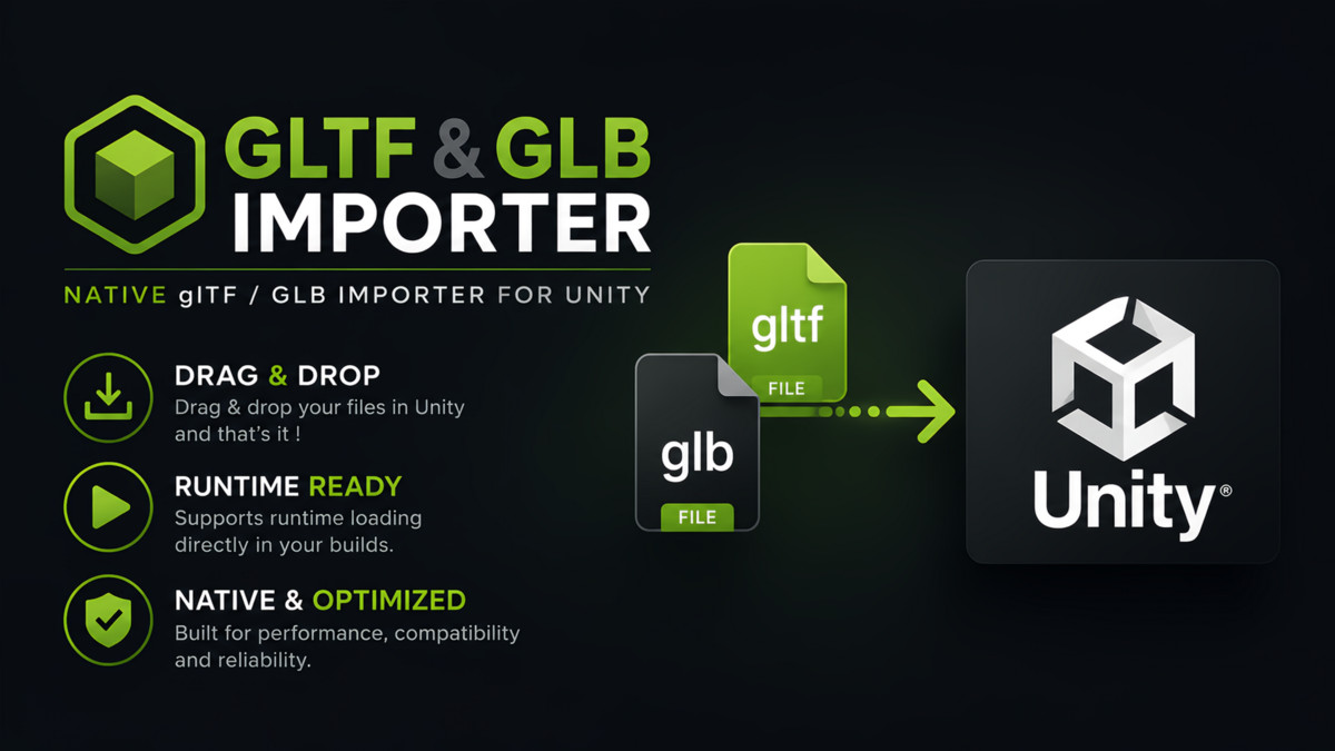 Native glTF & GLB Importer + Runtime