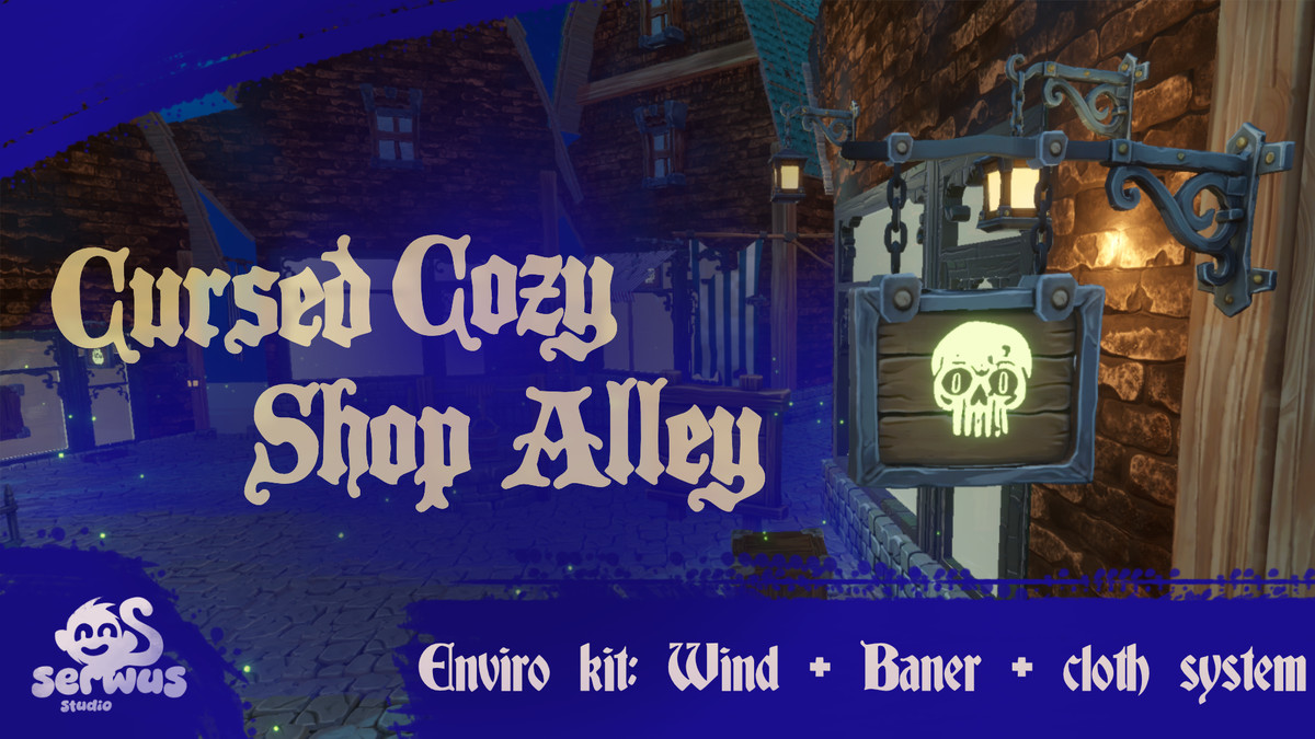 Cursed Cozy Shop Alley Enivro Kit system