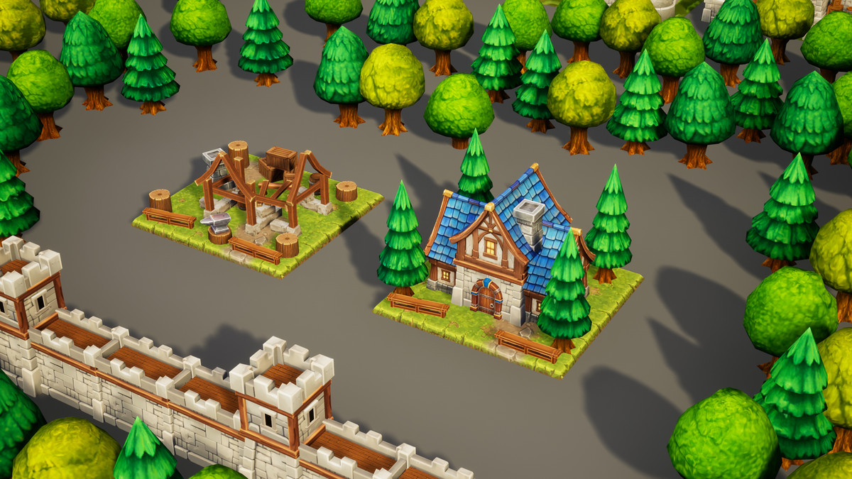 Toon RTS Environment Humans