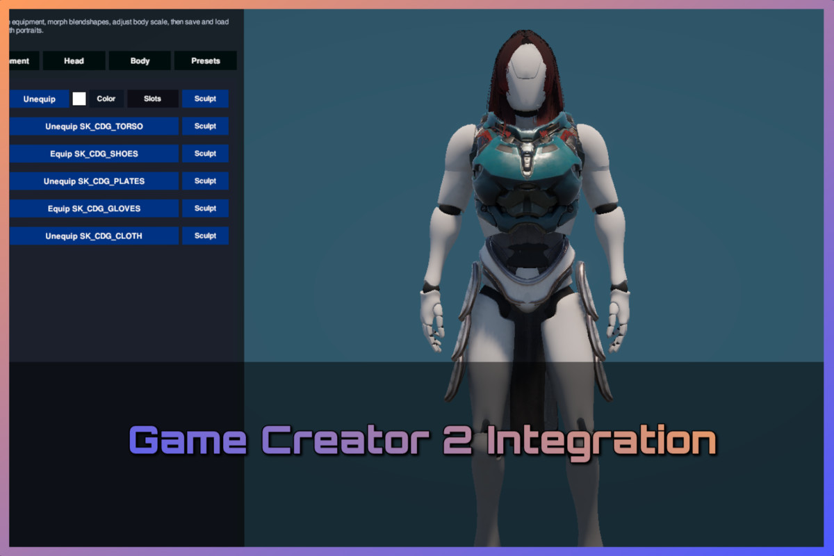 Crystal Character Creator Professional | Sculpt any Model & GC2 Integration