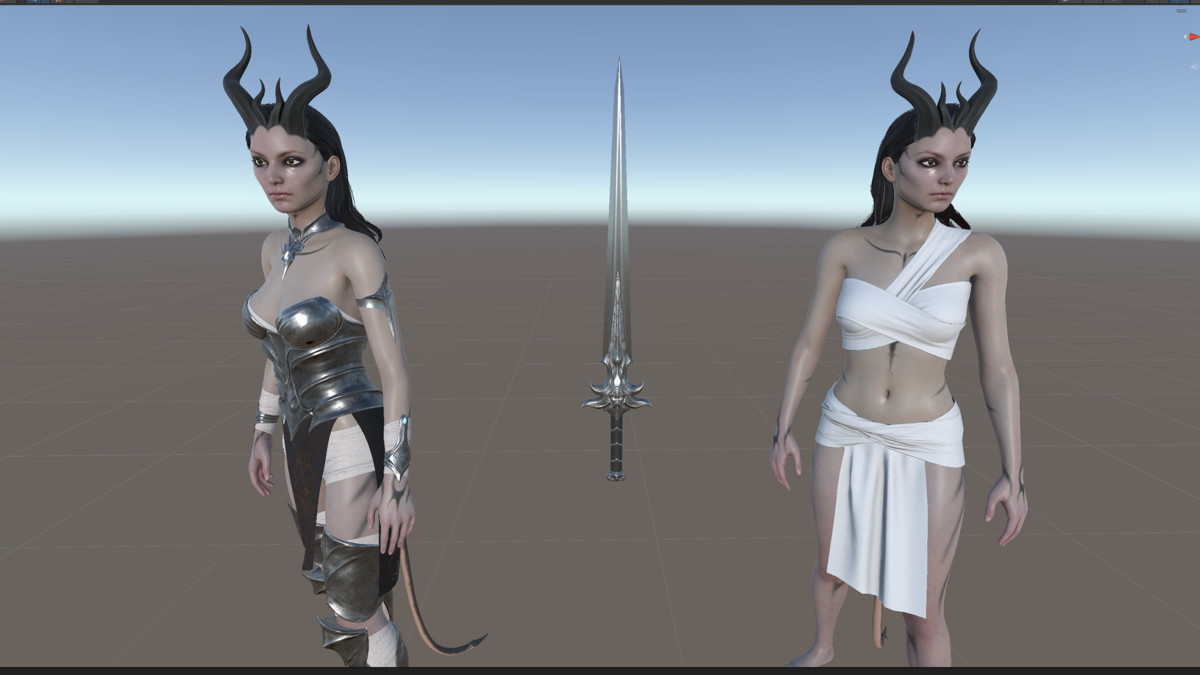 Fantasy Demones Girl