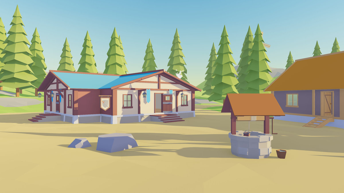 Low Poly Modular Medieval Buildings Pack