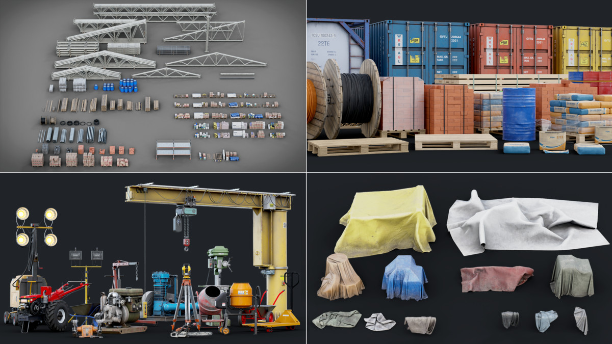 Industrial Props Equipment Mega Bundle