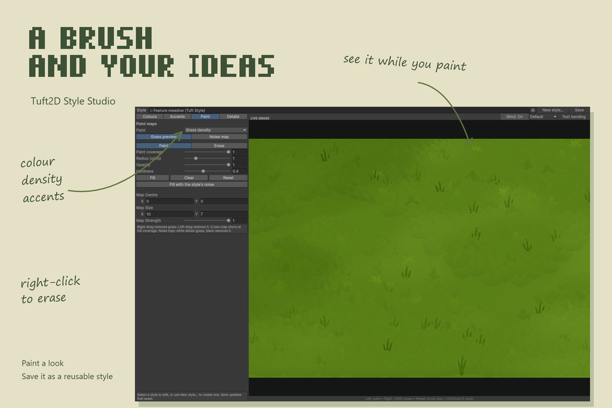 Tuft2D | Stylized Grass Toolkit