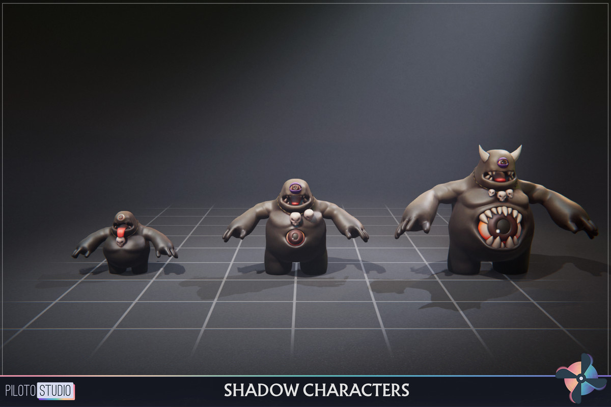 Shadow Ultimate MegaPack- 12 Families + Boss - 39 Characters + Animations