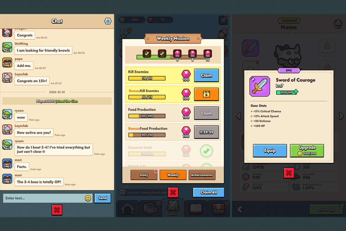 GUI Pro - Minimal Game Light(+PSD)