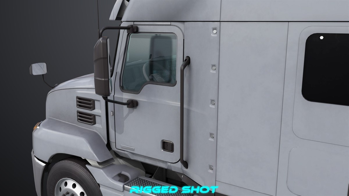 Heavy Truck Chassis 05 Grey Interior URP HDRP Textures