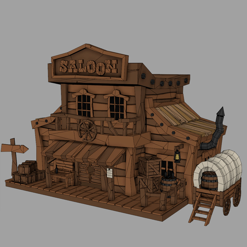 12 Wild West Buildings Pack