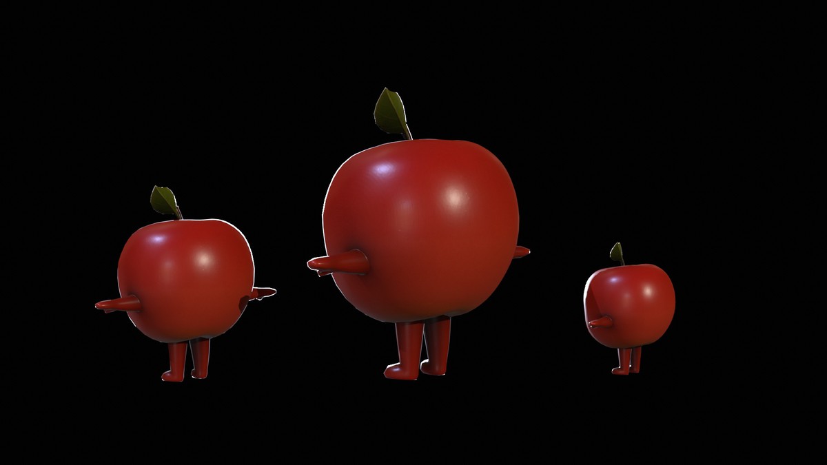 Chibi Fruit Apple two