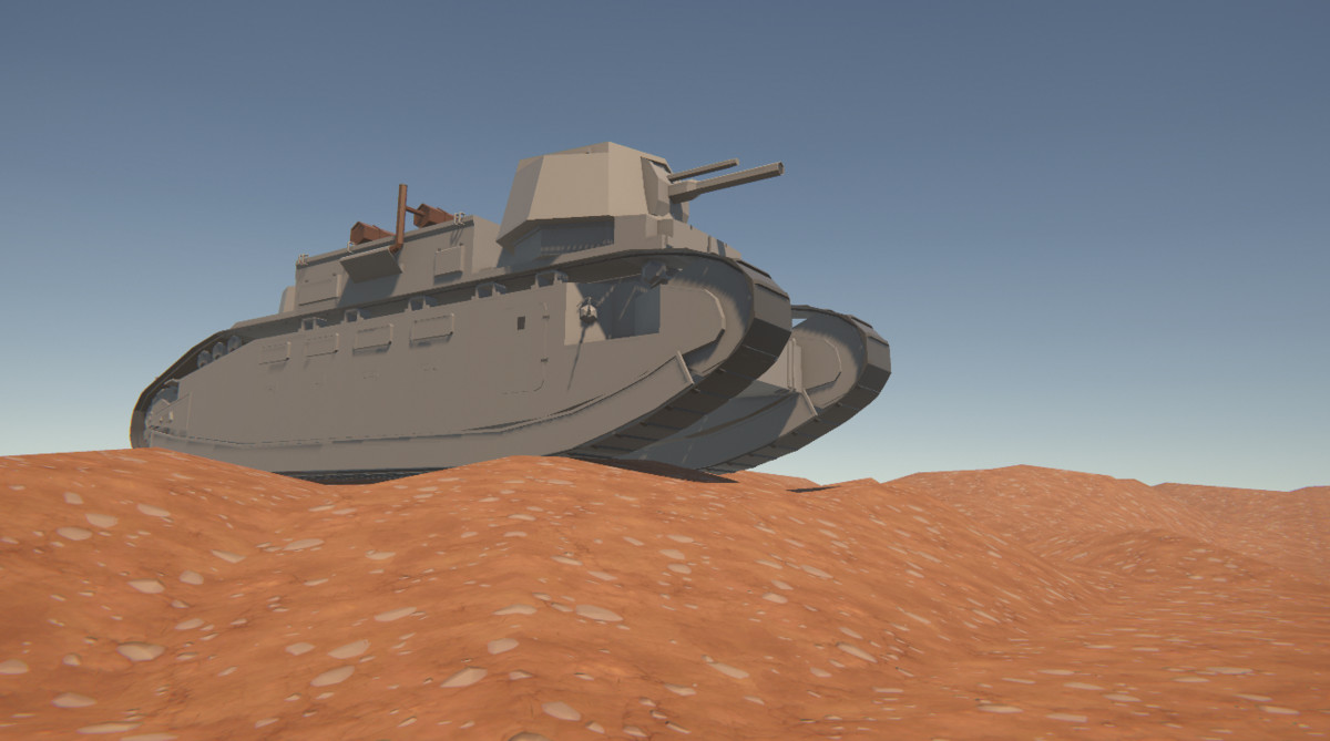 WW1 Lowpoly Tank Asset Pack