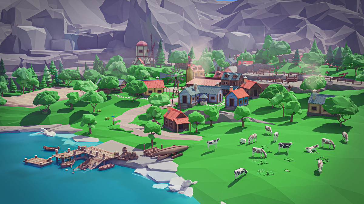 Village - Low Poly 3D Models Pack