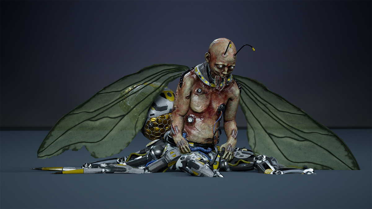 Fantasy Cyborg Mosquito