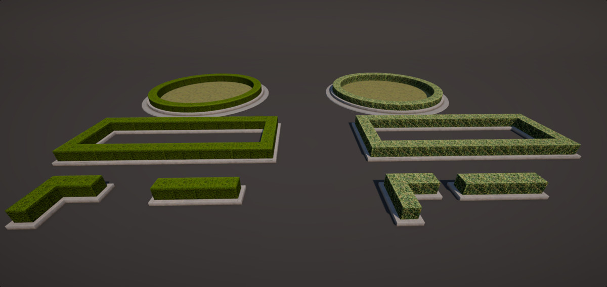 Optimized Realistic Modular Hedge Set