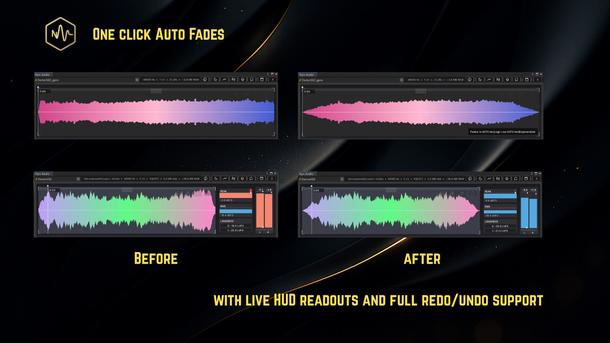NyxAudio Waveform Editor