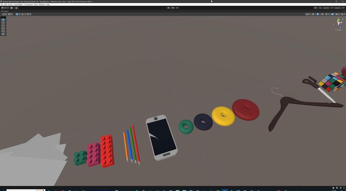 Lowpoly Stylized Street Garbage, Junk, Trash and Waste Set - 328 gameready props