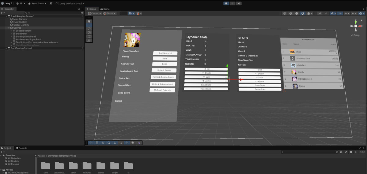 Universal Platform Services
