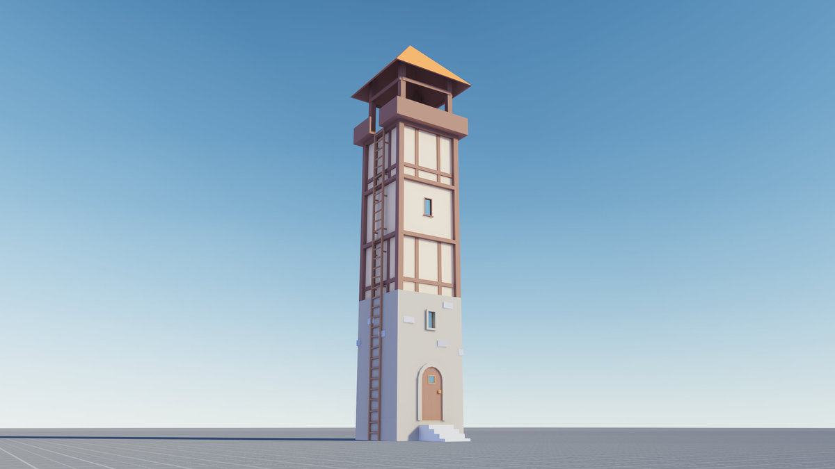Low Poly Modular Medieval Buildings Pack