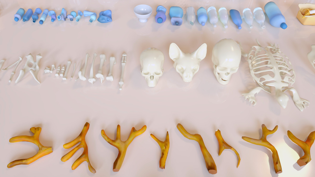 Lowpoly Stylized Street Garbage, Junk, Trash and Waste Set - 328 gameready props