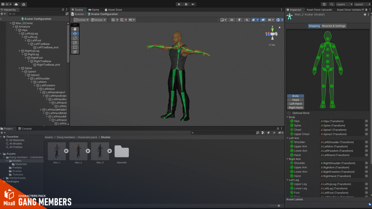 Gang members - characters pack