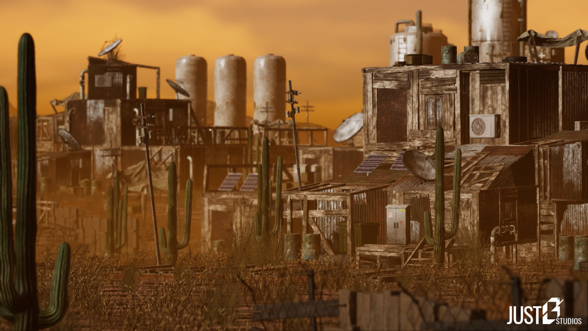 Modular Post Apocalyptic Desert Environment (Desert City,Desert Village)