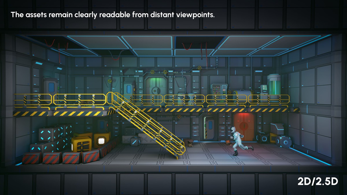 Sci-Fi Props - Low Poly 3D Models Pack