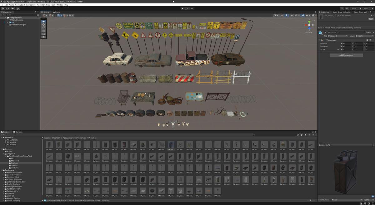 Post-Apocalyptic Survival Urban City Props and Road Signs Pack - 135 3d Models