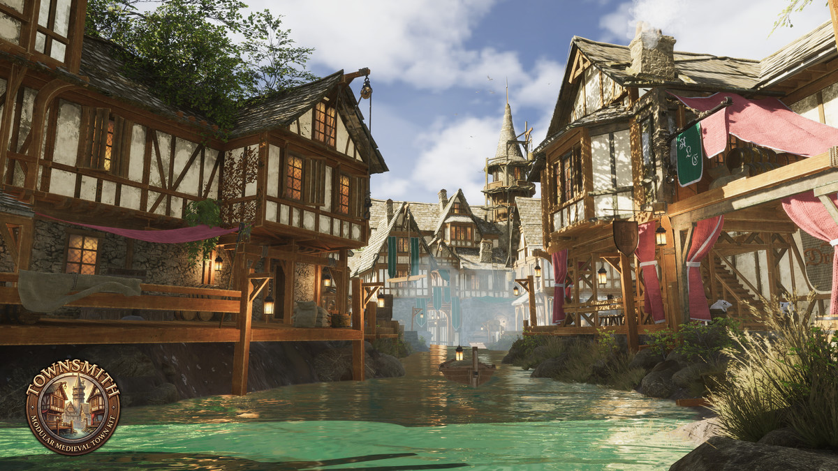 Townsmith: Modular Medieval Town (Medieval Town, Modular Fantasy Town, Town)