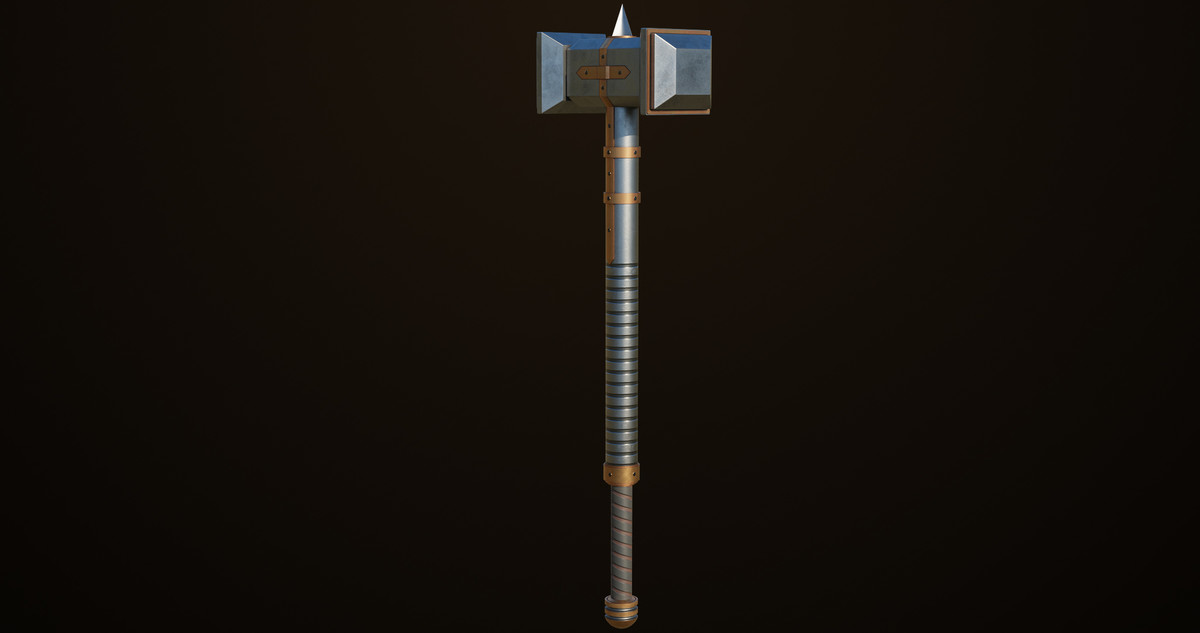 5 Battle Hammers Collection URP HDRP Textures