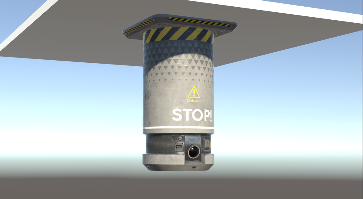 Sci-Fi Surveillance Unit /Security Camera